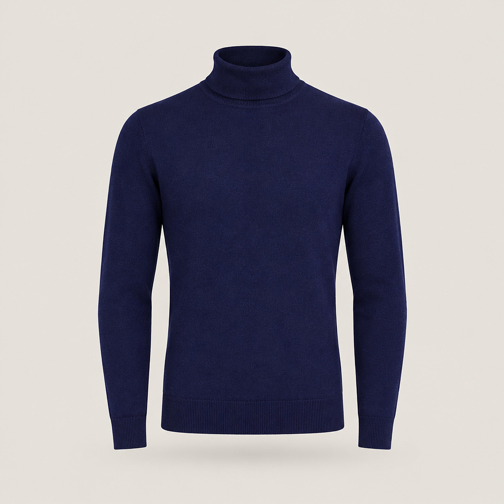 BOND Kaschmir-Seide Rollkragenpullover Herren – Navy