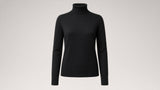BOND Kaschmir-Seide Rollkragenpullover Damen – Schwarz