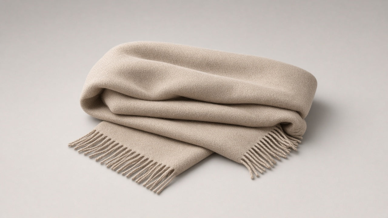 BOND Kaschmir-Wollschal Damen – Beige