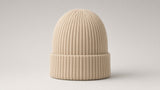 BOND Kaschmir-Mütze Breitripp Damen – Beige
