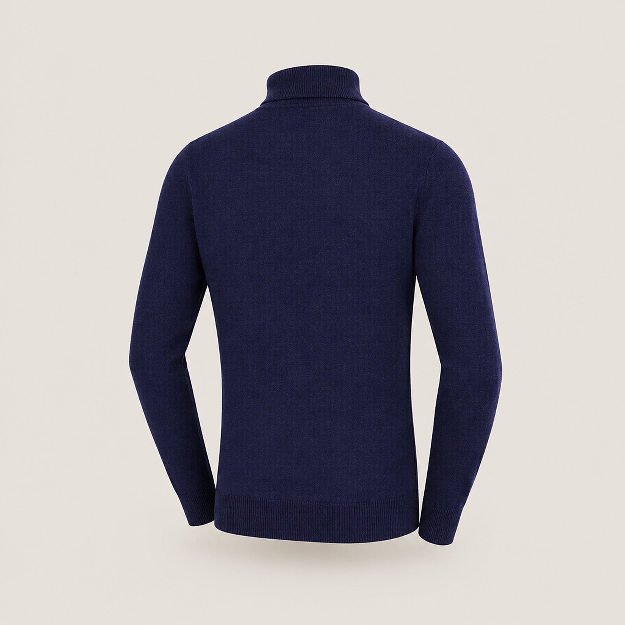 BOND Kaschmir-Seide Rollkragenpullover Herren – Navy