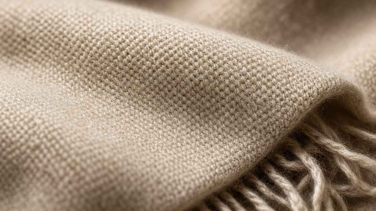 BOND Kaschmir-Wollschal Damen – Beige