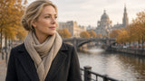 BOND Kaschmir-Wollschal Damen – Beige