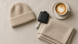 BOND Kaschmir-Mütze Breitripp Damen – Beige